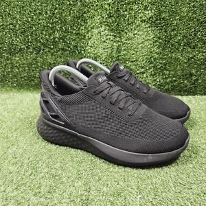 Kizik Athens Triple Black Hands Free Slip On Athletic Sneakers Womens 9 Wide